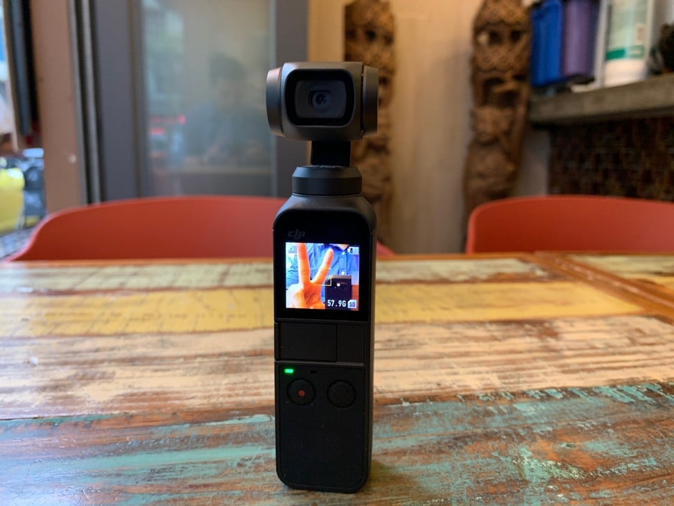 DJI’s Osmo Pocket has a one-inch touch screen. Photo: Ben Sin