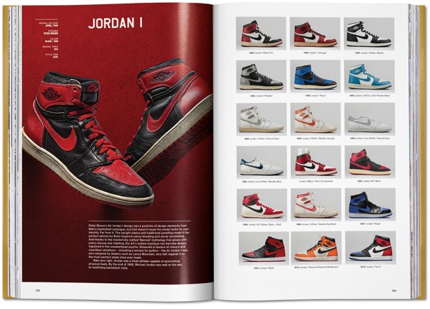 The Air Jordan spread in Sneaker Freaker. Photo: Taschen