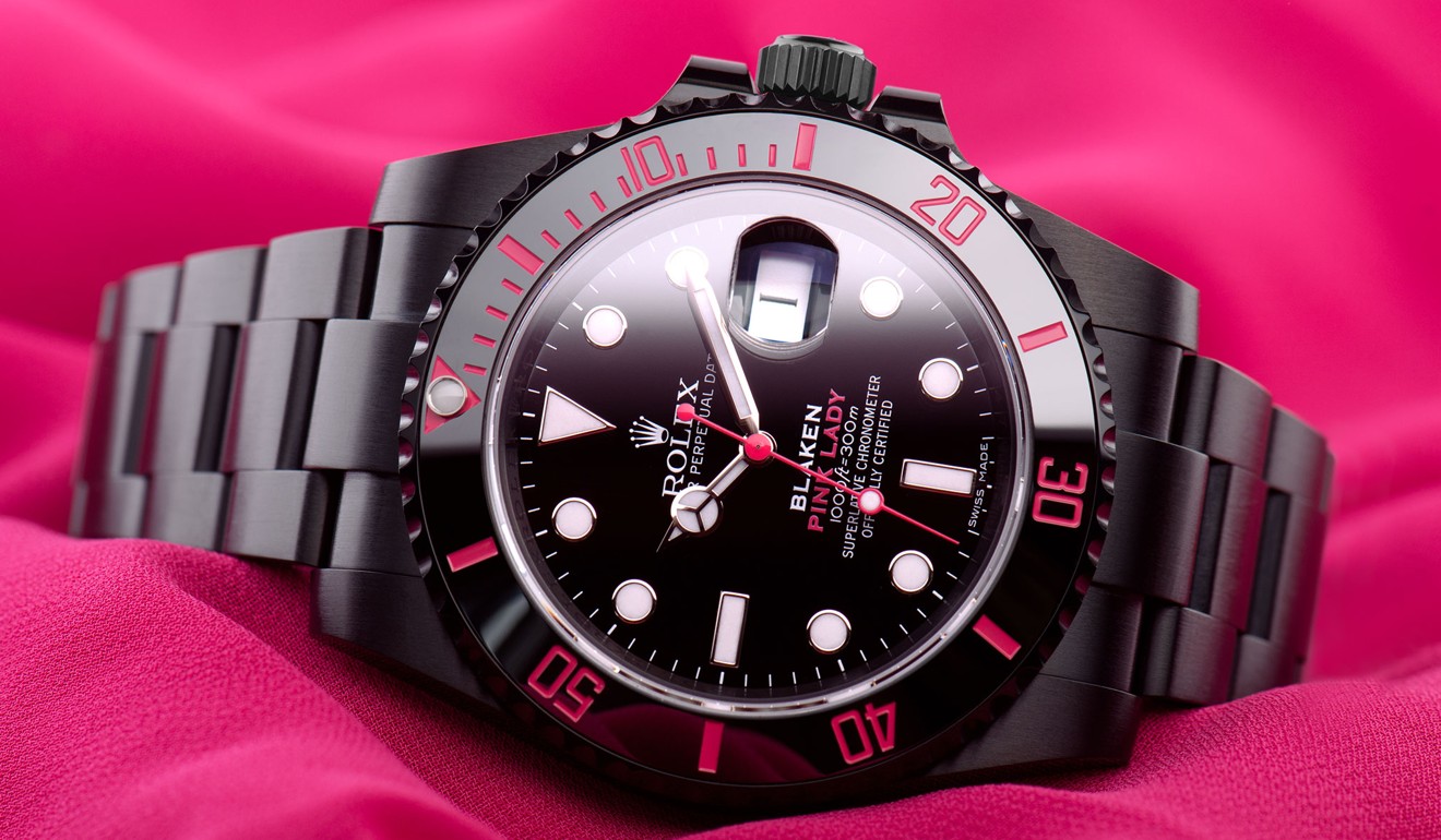 rolex blaken pink lady