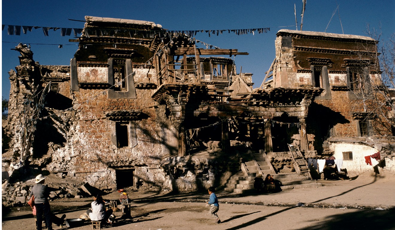 A temple in the heart of the Tibetan city of Lhasa that was destroyed during the Cultural Revolution. Photo: Alamy
