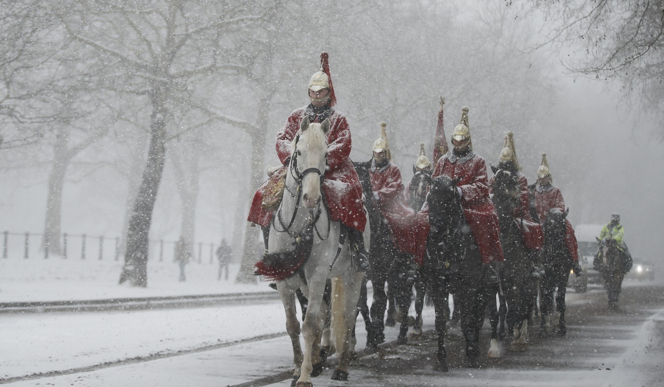 Winters were, and are, snowy in Britain. Photo: AP