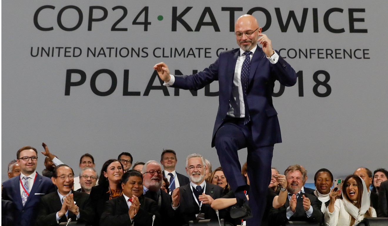 COP24 President Michal Kurtyka of Poland reacts during a final session of the UN Climate Change Conference 2018. Photo: Reuters