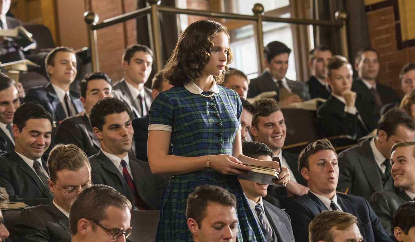 Felicity Jones portrays Ruth Bader Ginsburg in a scene from On the Basis of Sex. Photo: Jonathan Wenk/Focus Features/AP