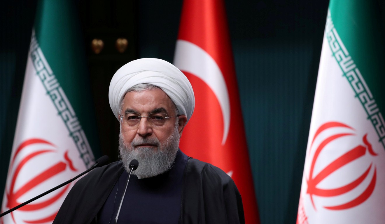 Iranian President Hassan Rouhani speaks at a news conference. Photo: Reuters