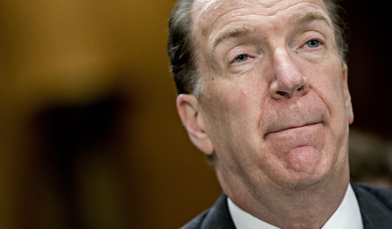 David Malpass, undersecretary for international affairs at the US Treasury Department, led low-level talks in August last year that resulted in no tangible results. Photo: Bloomberg