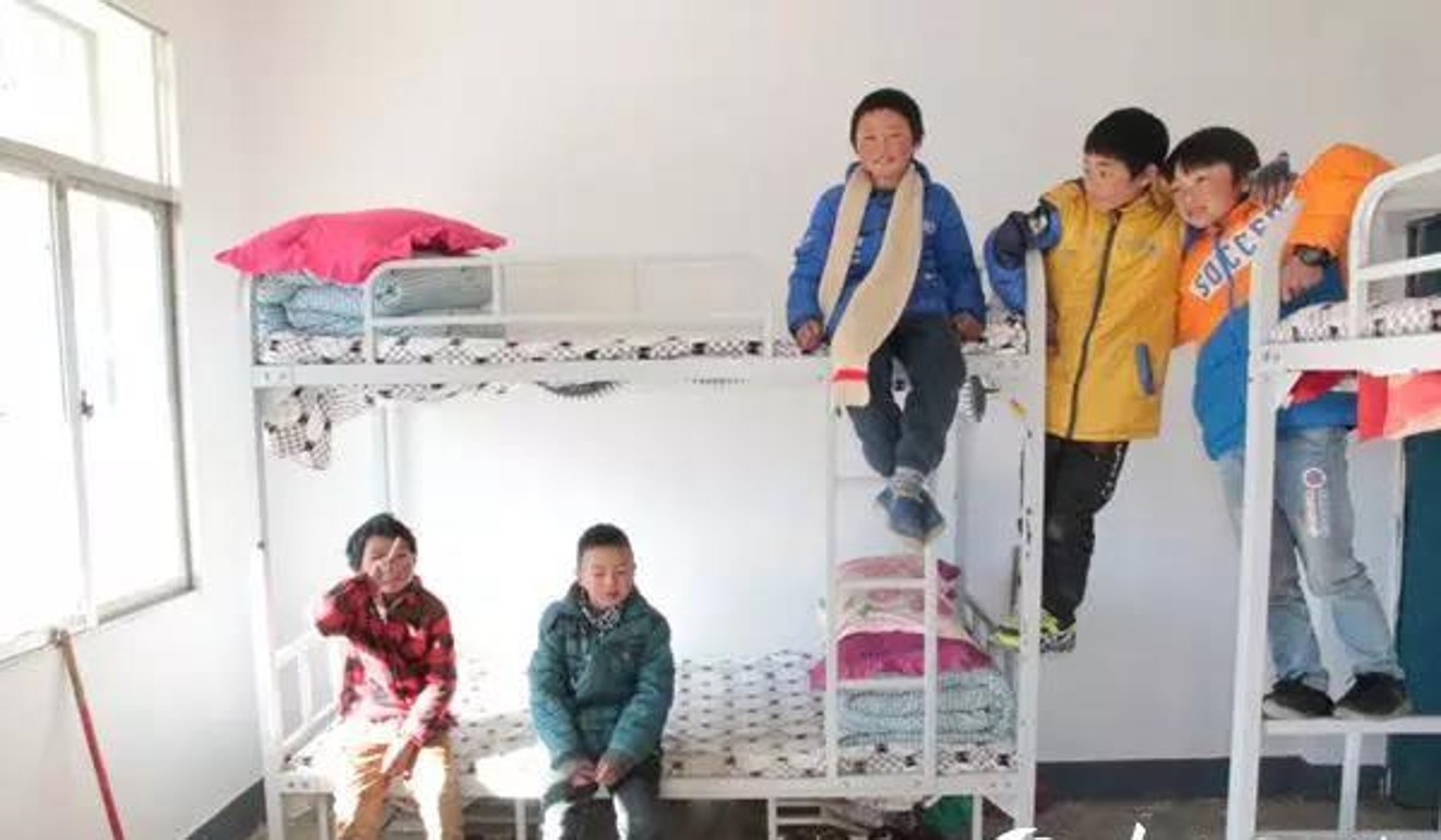 Wang’s school was able to build a dormitory with the money it received after the “Ice Boy” story went viral. Photo: Weibo