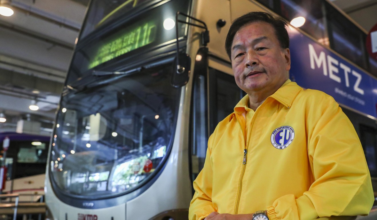 KMB Employees Union leader Kwok Chi-sing has acknowledged a “culture of speeding” among drivers. Photo: Edmond So