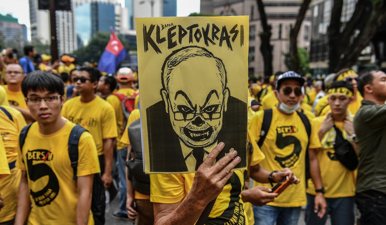 While public protests against corruption took place in countries such as Malaysia (pictured), India and Pakistan, Transparency International says there has not yet been meaningful action against corruption. Photo: AFP