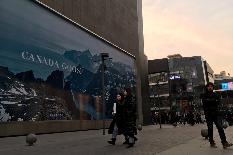 An advertisement for the new Beijing store. Photo: Reuters