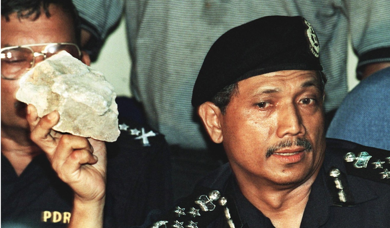 A 1998 file photo of former Malaysian police chief Abdul Rahim Noor. Photo: AFP