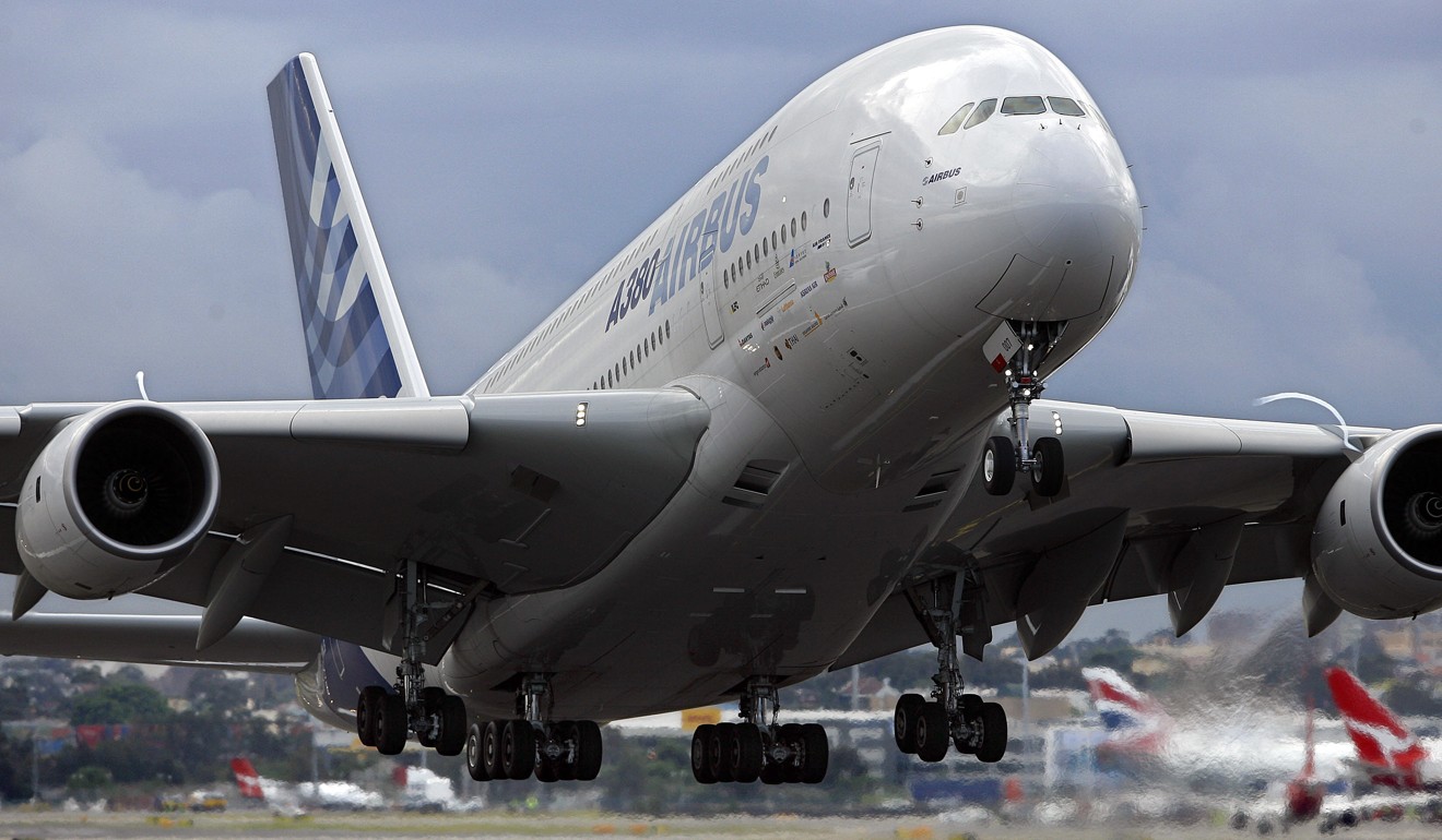 An Airbus A380 takes off on a demonstration flight from Sydney International Airport in 2007. File photo: AFP