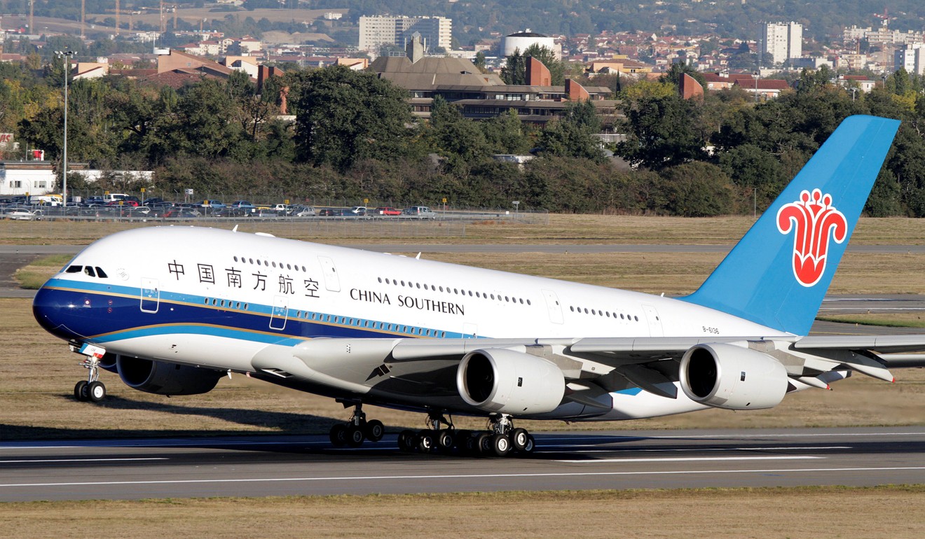 The first Airbus A380 delivered to China Southern Airlines takes off from Toulouse-Blagnac Airport in 2011. File photo: Reuters