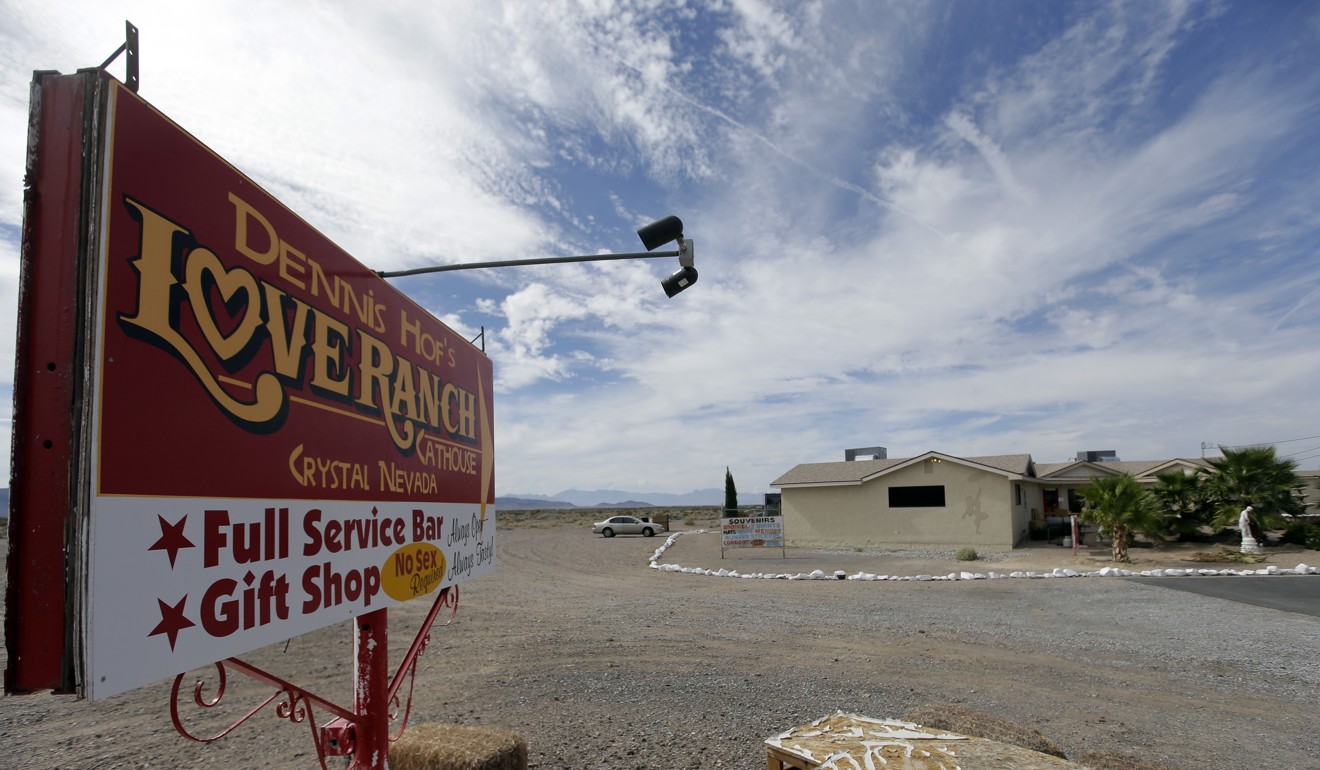 The Love Ranch brothel where Odom overdosed. Photo: AP