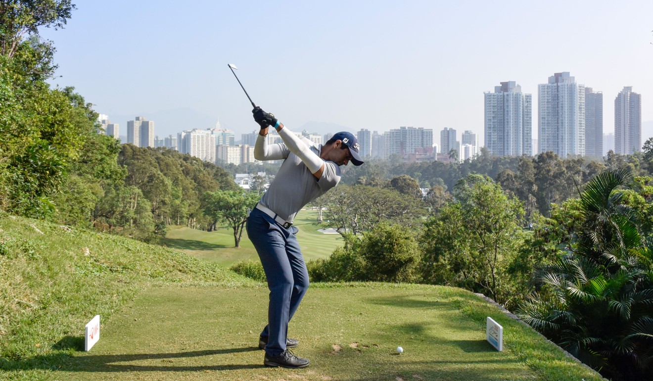 Aaron Rai during the second round of the Honma Hong Kong Open in November 2018 at Hong Kong Golf Club, Fanling. Photo: Richard Castka/Sportpixgolf.com