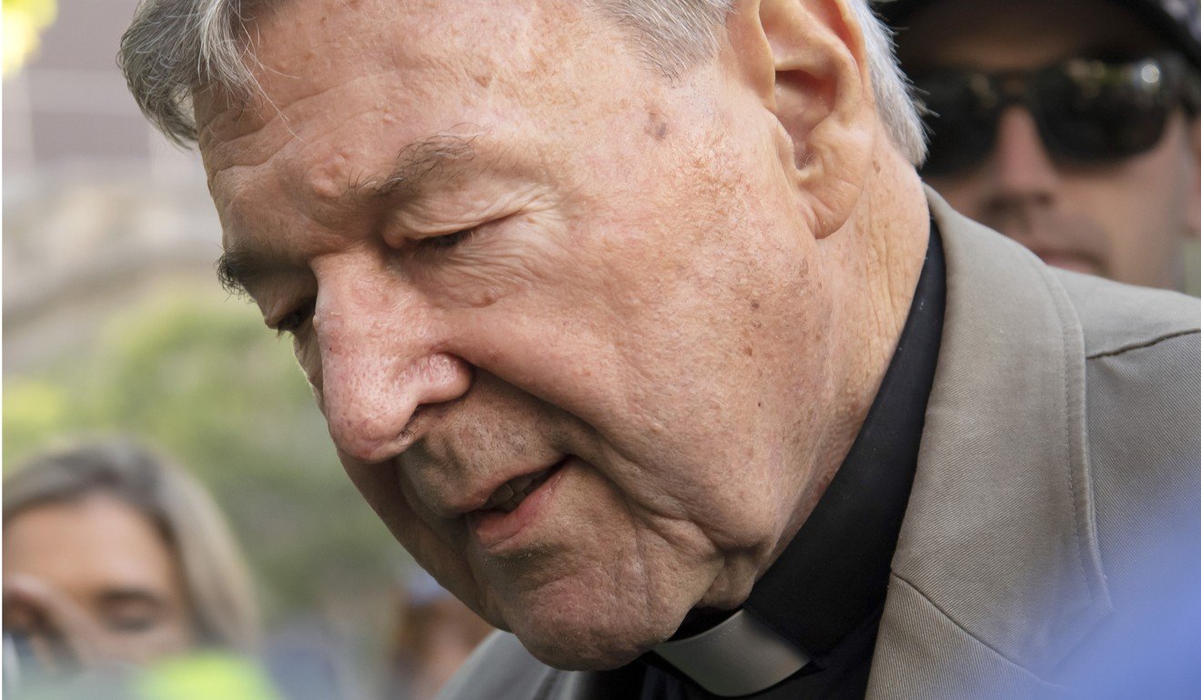 Cardinal George Pell arrives at the County Court in Melbourne on Wednesday. Photo: AP