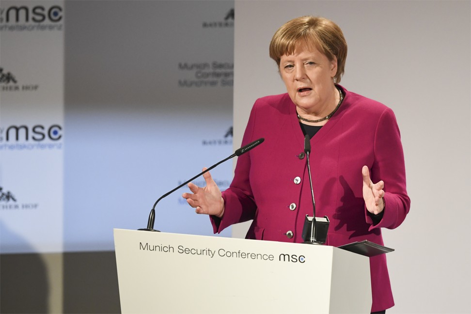 German Chancellor Angela Merkel is facing divisions within her government over how to handle security concerns about Huawei. Photo: AP