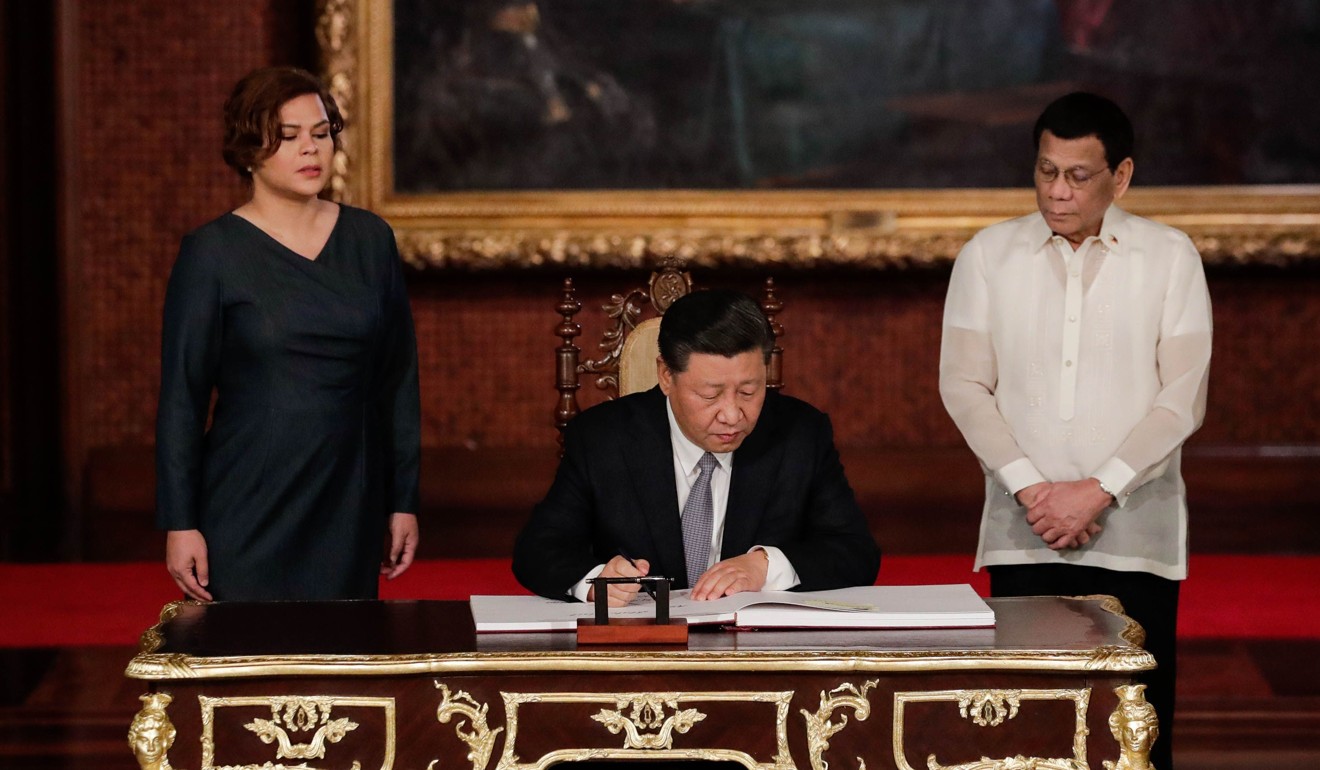 Chinese President Xi Jinping visited the Philippines in November 2018, calling the trip a “milestone” in ties. Photo: AFP