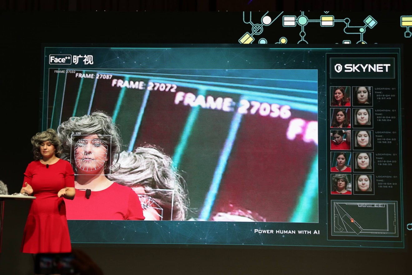 Megvii’s Face++ platform accurately recognizes a face even though the person was wearing a wig. (Picture: Abacus)