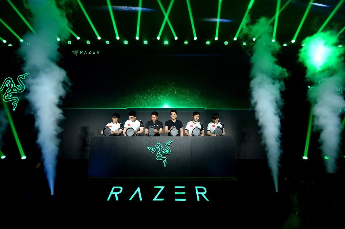 At Razer’s product launch in Beijing, company chief executive Tan Min-Liang joined Chinese esports team 4am (Four Angry Men) in playing online battle royale game PlayerUnknown’s Battlegrounds. (Picture: Razer)
