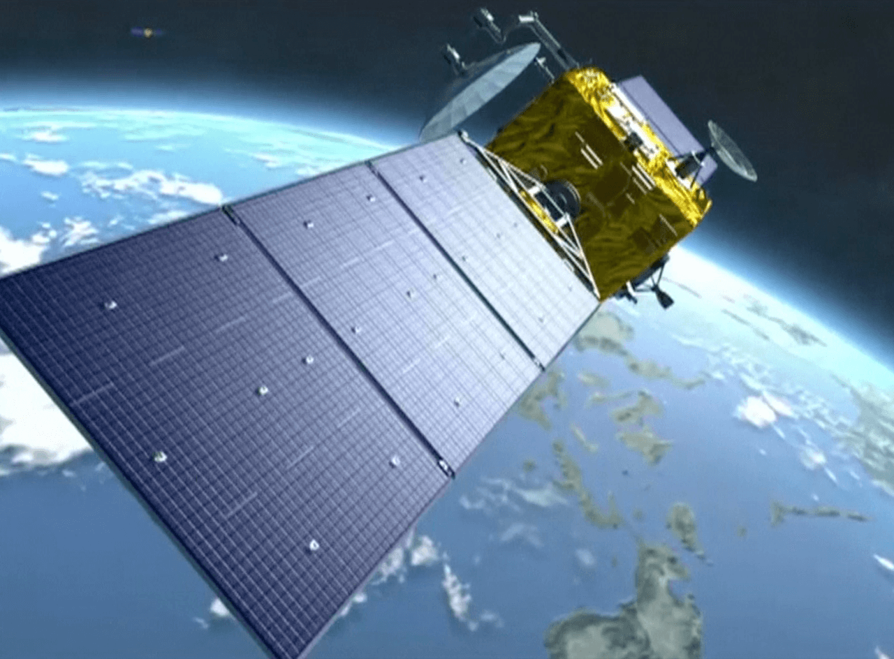 Render of a BeiDou-3 satellite. (Picture: CCTV)