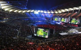 Fans watch international teams play at a League of Legends tournament in Paris in 2014. Photo: SCMP