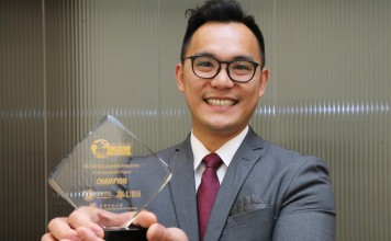 Winner of the leadership programme Kenneth Choi Man-kin from Everbright Concern Action. Photo: Edward Wong