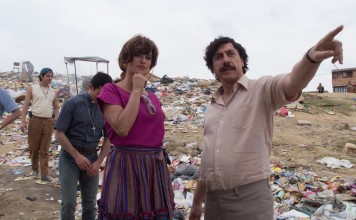 Javier Bardem as Pablo Escobar and Penelope Cruz as Virginia Vallejo in a still from Loving Pablo (category IIB, English, Spanish), directed by Fernando Leon de Aranoa.
