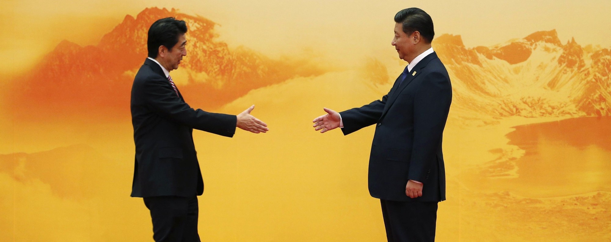 President Xi Jinping and Japan's Prime Minister Shinzo Abe. Photo: Reuters