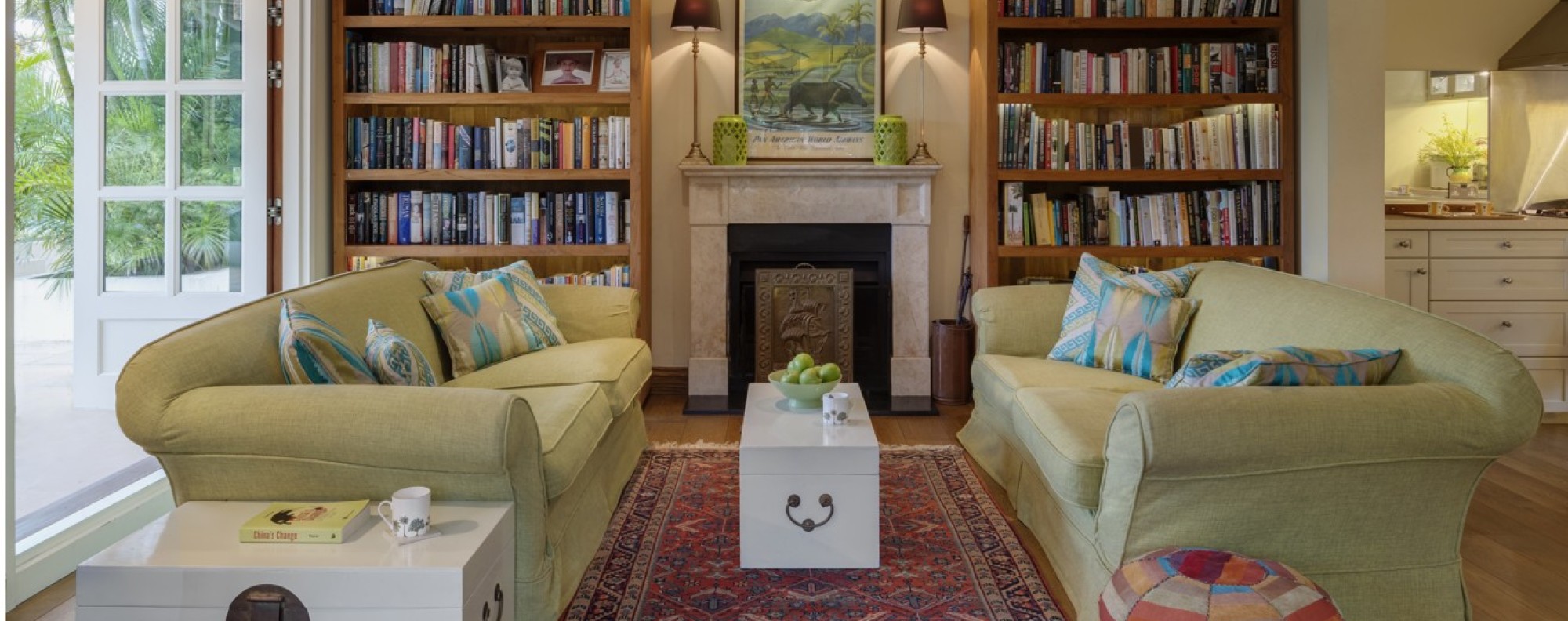 How Two Hong Kong Village Houses Were Transformed Into A Family The Warm Welcoming Living Room Of Mary Mcbain S House On Lantau Island Hong Kong