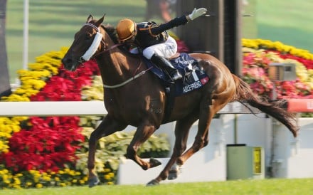 Able Friend destroys the Hong Kong Mile field. Jockey Joao Moreira says the John Moore-trained star is in great shape for Sunday's Stewards' Cup. Photos: Kenneth Chan