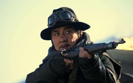 Third collaboration with director Ding Sheng features reconciliation with  star’s son Jaycee, but pro-China rhetoric detracts from the usual stunt action