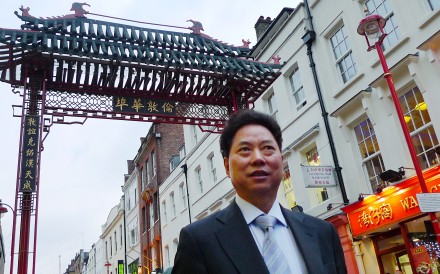 London Chinatown Chinese Association chairman Tang Chu-ting says the Chinese community backs Theresa May. Photo: Enoch Yiu