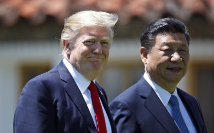 US President Donald Trump (left) pictured with Xi Jinping during their summit in Florida in April. Photo: Associated Press US President Donald Trump (left) pictured with Xi Jinping during their summit in Florida in April. Photo: Associated Press