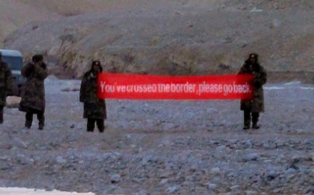 Chinese troops in a border region with India. Beijing and New Delhi have long-standing territorial tensions. Photo: AP