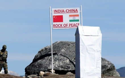 An Indian soldier keeps watch at Bumla Pass on the India-China border. According to Indian media reports, about 1,000 Chinese troops are still in the area of a recent border stand-off between the two countries. Photo: AFP