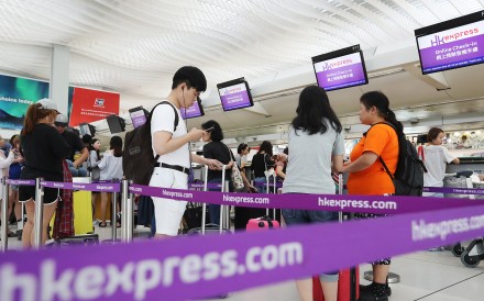 Hong Kong Express was recently banned by the city’s aviation regulator from taking delivery of new aircraft and adding flights or destinations to its network until April 30 next year. Photo: Edward Wong