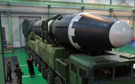 The risk of a war on the Korean peninsula is at its highest in decades, Renmin University professor Shi Yinhong says. Photo: AP