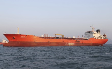 South Korean authorities seized the Hong Kong-flagged Lighthouse Winmore in November in the port of Yeosu on suspicion of delivering oil to a North Korean vessel. Photo: AP