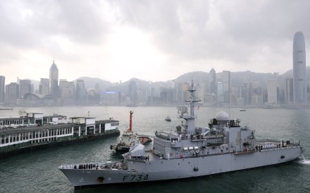 The French frigate Vendemiaire held the drill outside local waters. Photo: Consulate General of France in Hong Kong