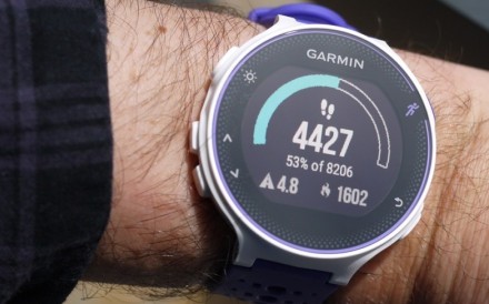The large font on Garmin’s Forerunner 230 is kinder on ageing eyes The large font on Garmin’s Forerunner 230 is kinder on ageing eyes