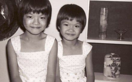 Yoga ball murder victim Wong Siew Fing (left) and her younger sister Wong Siew Fong, aged eight and six respectively. Photo: Handout
