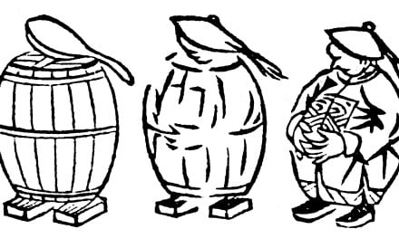 Officials and Rice Barrels (1911). Photo: Handout