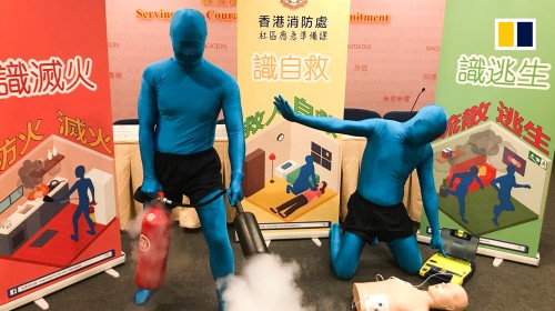 Hong Kong fire service mascot ‘Anyone’ gets everyone talking