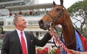 Tony Millard with his stable star. Photos: Kenneth Chan