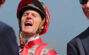 Zac Purton was all smiles after High Speed Metro's victory, the middle leg of a treble at Sha Tin on Sunday. Photo: Kenneth Chan