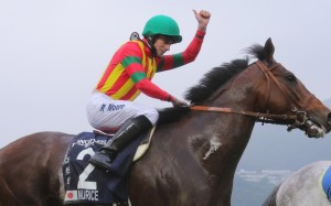 Maurice was an impressive winner of the Hong Kong Mile with Ryan Moore aboard. However, Joao Moreira will take over on the Japanese star for the Champions Mile. Photo: Kenneth Chan