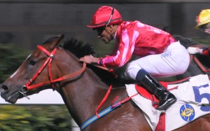 Race 3, Mr Stunning, ridden by Karis Teetan, won the class 4 over 1000m at Happy Valley on 03Feb16.