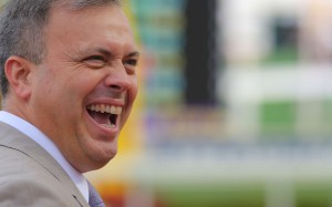 Caspar Fownes was as shocked as anyone that Twin Delight managed to win the Kwangtung Handicap Cup. Photo: Kenneth Chan