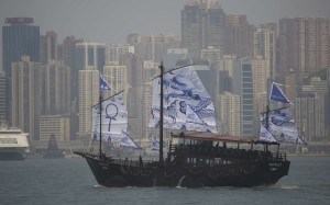 The scarlet-sailed  Aqua Luna has gained a sister vessel, built at one of the last shipyards still with the skills to assemble a wooden junk by hand – skills Hong Kong itself has lost