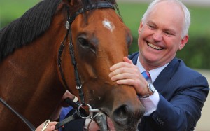 Race 9, David Hall, his horse Little Giant ridden by Zac Purton won the class 3 over 1200m at Sha Tin on 07May17.